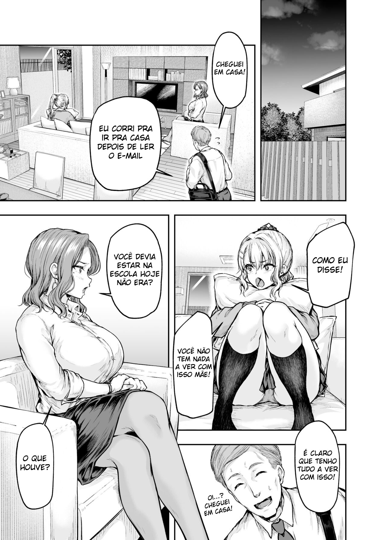 [Sazareito (Ohnaka Ito)] Mama ga Muchuu na Musume no Kareshi 1 - Kono Chinpo wa Kyouikujou Yoroshikunai node Mama ga Shori Shimasu. [Portuguese-BR] [mundohentaioficial.com] [Digital] 图片编号 16