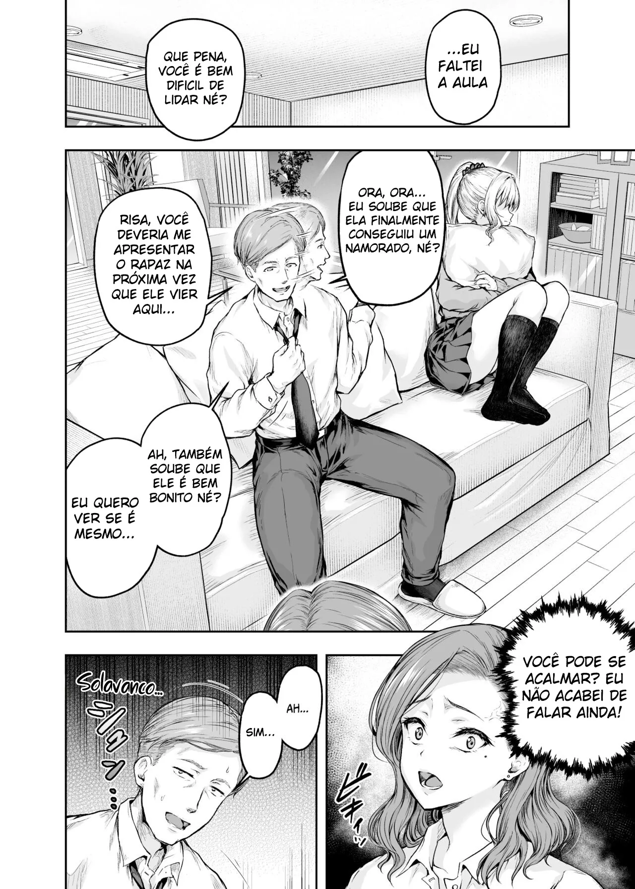 [Sazareito (Ohnaka Ito)] Mama ga Muchuu na Musume no Kareshi 1 - Kono Chinpo wa Kyouikujou Yoroshikunai node Mama ga Shori Shimasu. [Portuguese-BR] [mundohentaioficial.com] [Digital] 图片编号 17