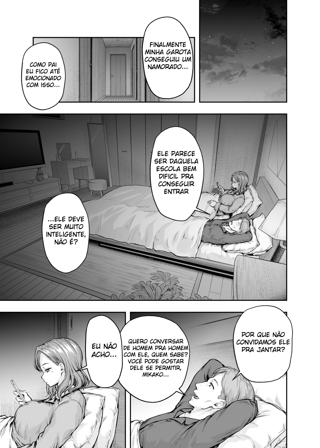 [Sazareito (Ohnaka Ito)] Mama ga Muchuu na Musume no Kareshi 1 - Kono Chinpo wa Kyouikujou Yoroshikunai node Mama ga Shori Shimasu. [Portuguese-BR] [mundohentaioficial.com] [Digital] 图片编号 20