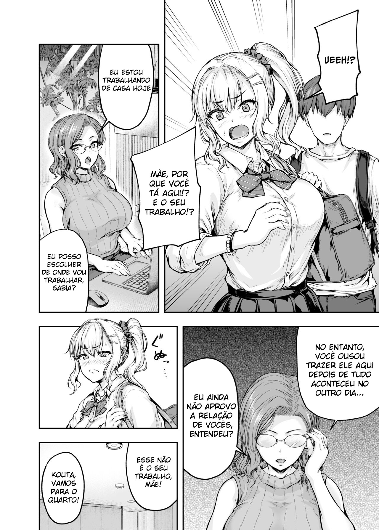 [Sazareito (Ohnaka Ito)] Mama ga Muchuu na Musume no Kareshi 1 - Kono Chinpo wa Kyouikujou Yoroshikunai node Mama ga Shori Shimasu. [Portuguese-BR] [mundohentaioficial.com] [Digital] 图片编号 33