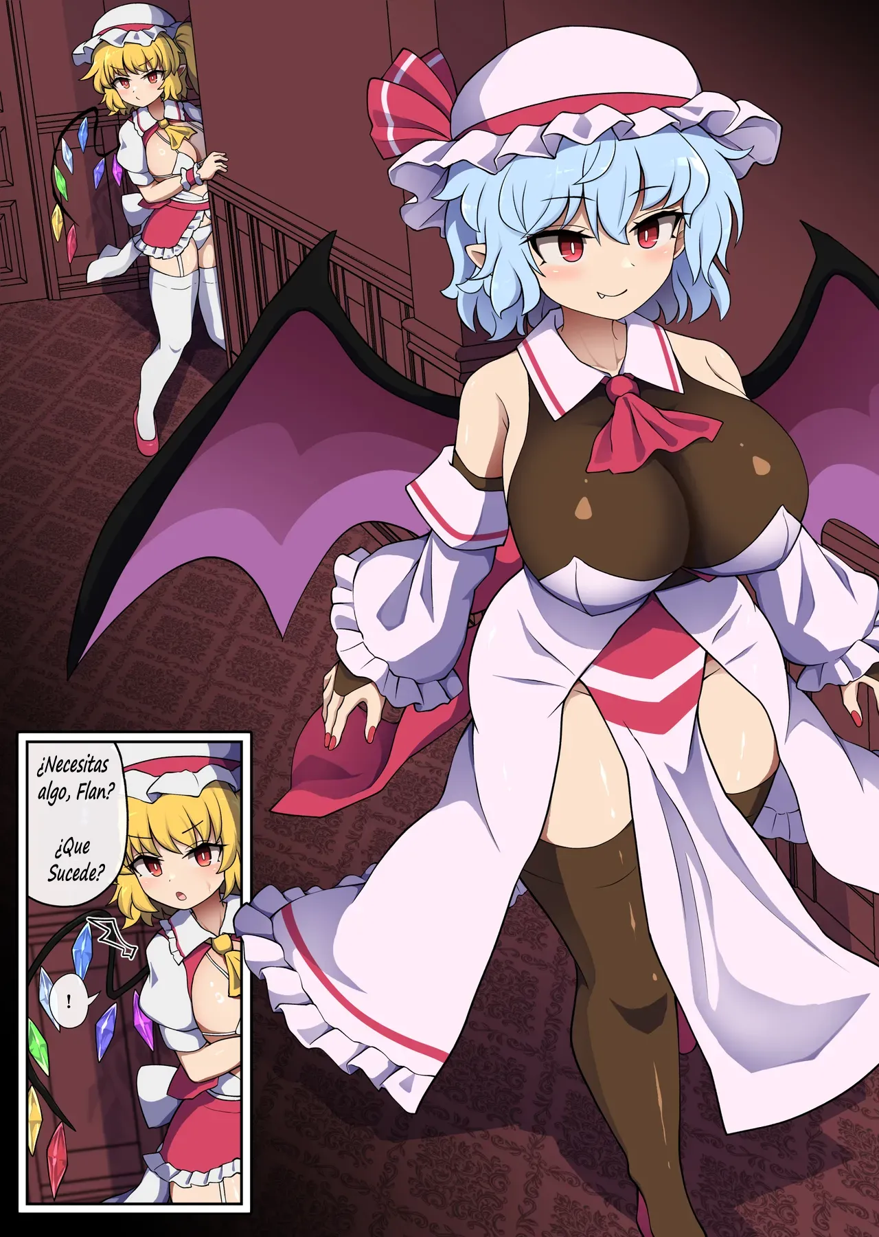 [Elyaps] Flan-chan feels lust for Futanari Remilia (Touhou Project) [Spanish] imagen número 1