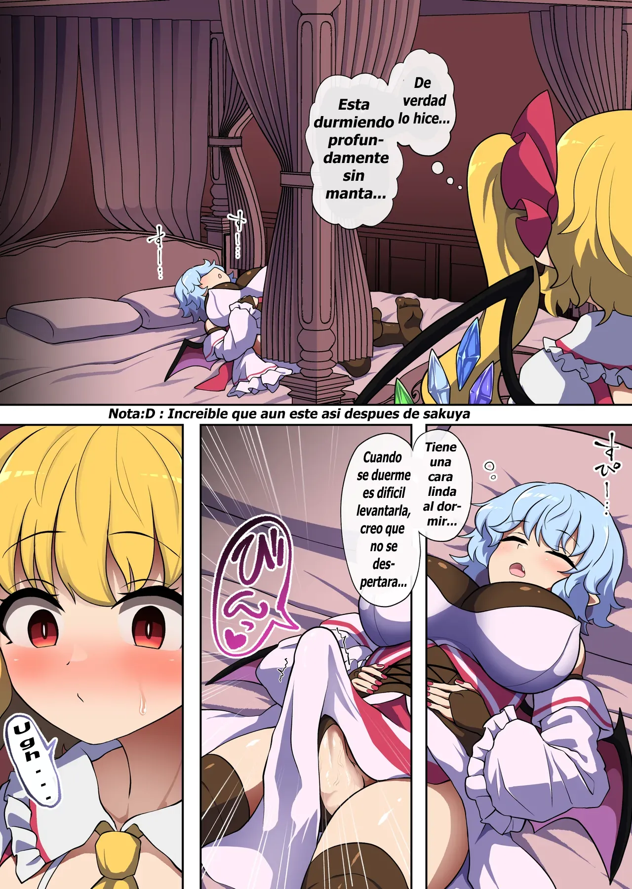 [Elyaps] Flan-chan feels lust for Futanari Remilia (Touhou Project) [Spanish] imagen número 7