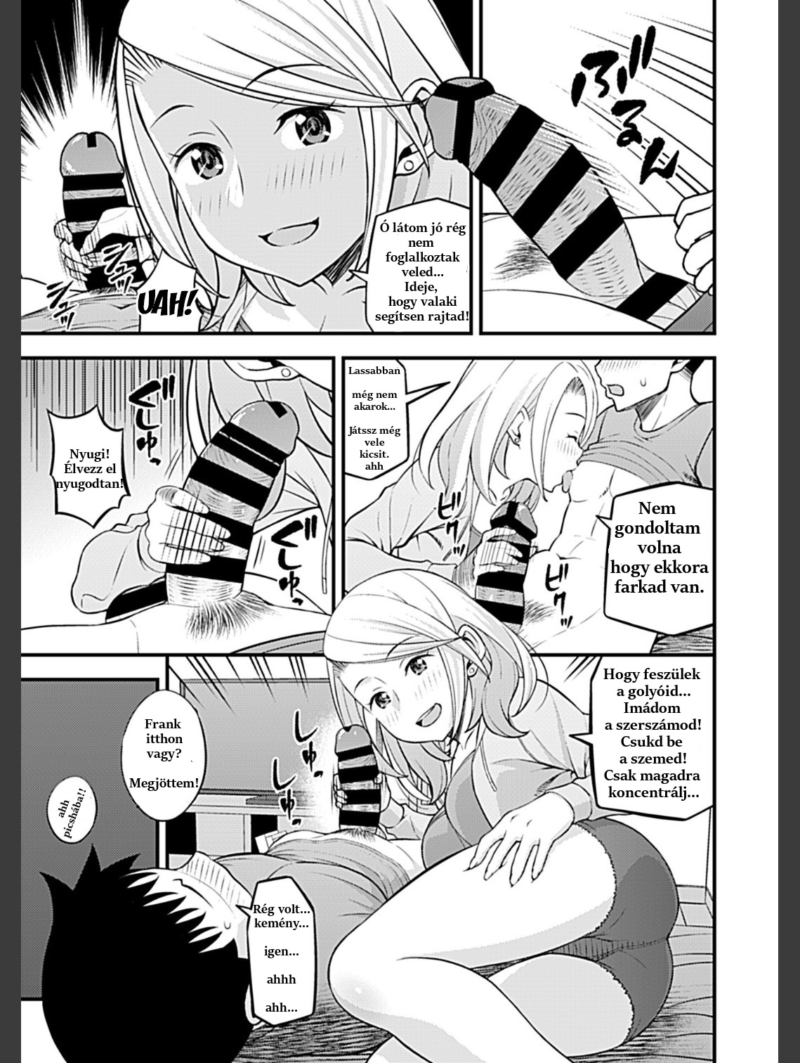 [Moririn-Monson] Kanojo no Gal na Onee-san ni Sasowareta node Shimashita. Ch. 4 | My Girlfriend's Gal-like Onee-san Seduced Me and We had Sex Ch. 4 [Hungarian] [Hunnai Hentai] image number 3