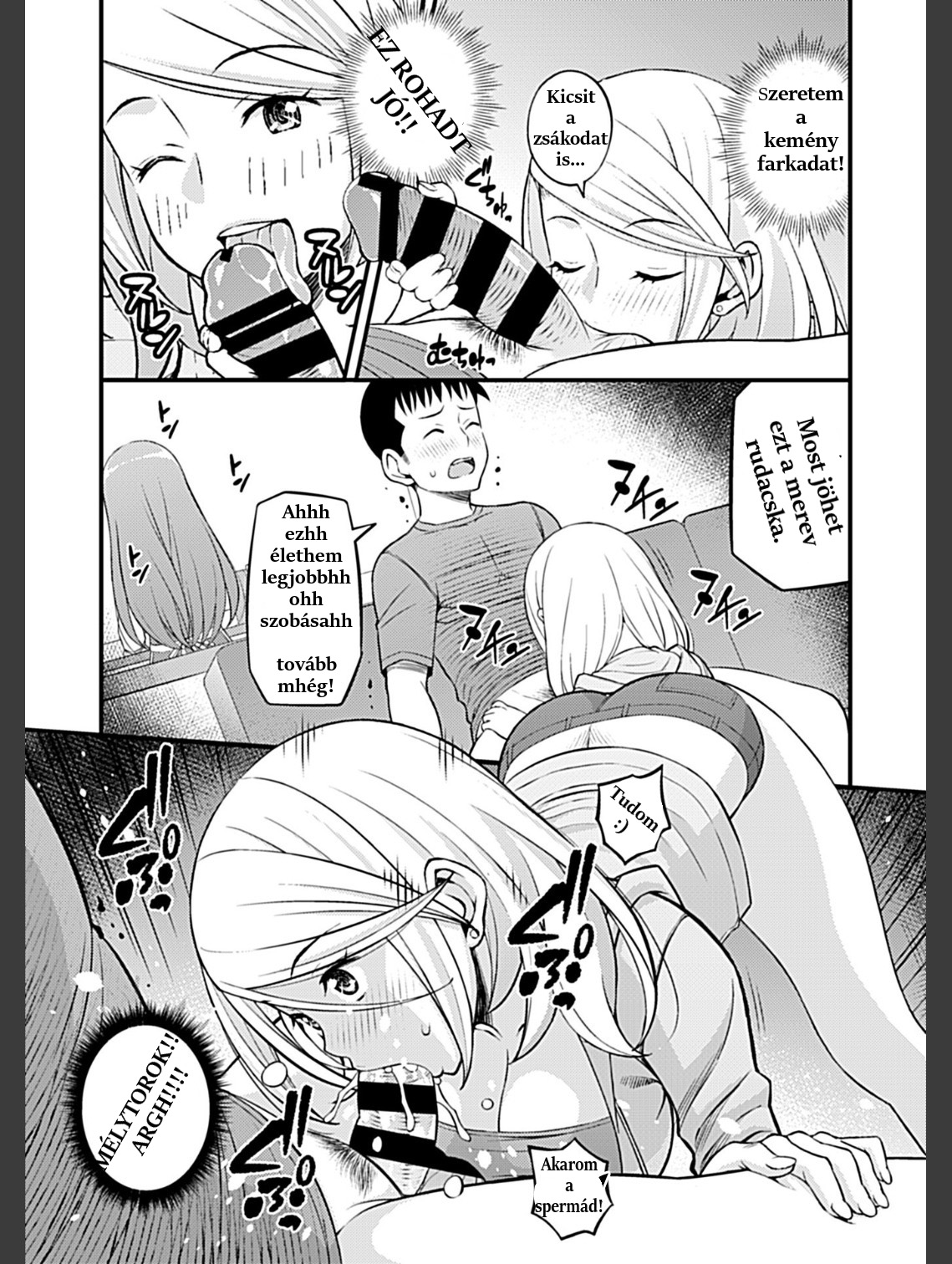 [Moririn-Monson] Kanojo no Gal na Onee-san ni Sasowareta node Shimashita. Ch. 4 | My Girlfriend's Gal-like Onee-san Seduced Me and We had Sex Ch. 4 [Hungarian] [Hunnai Hentai] image number 6