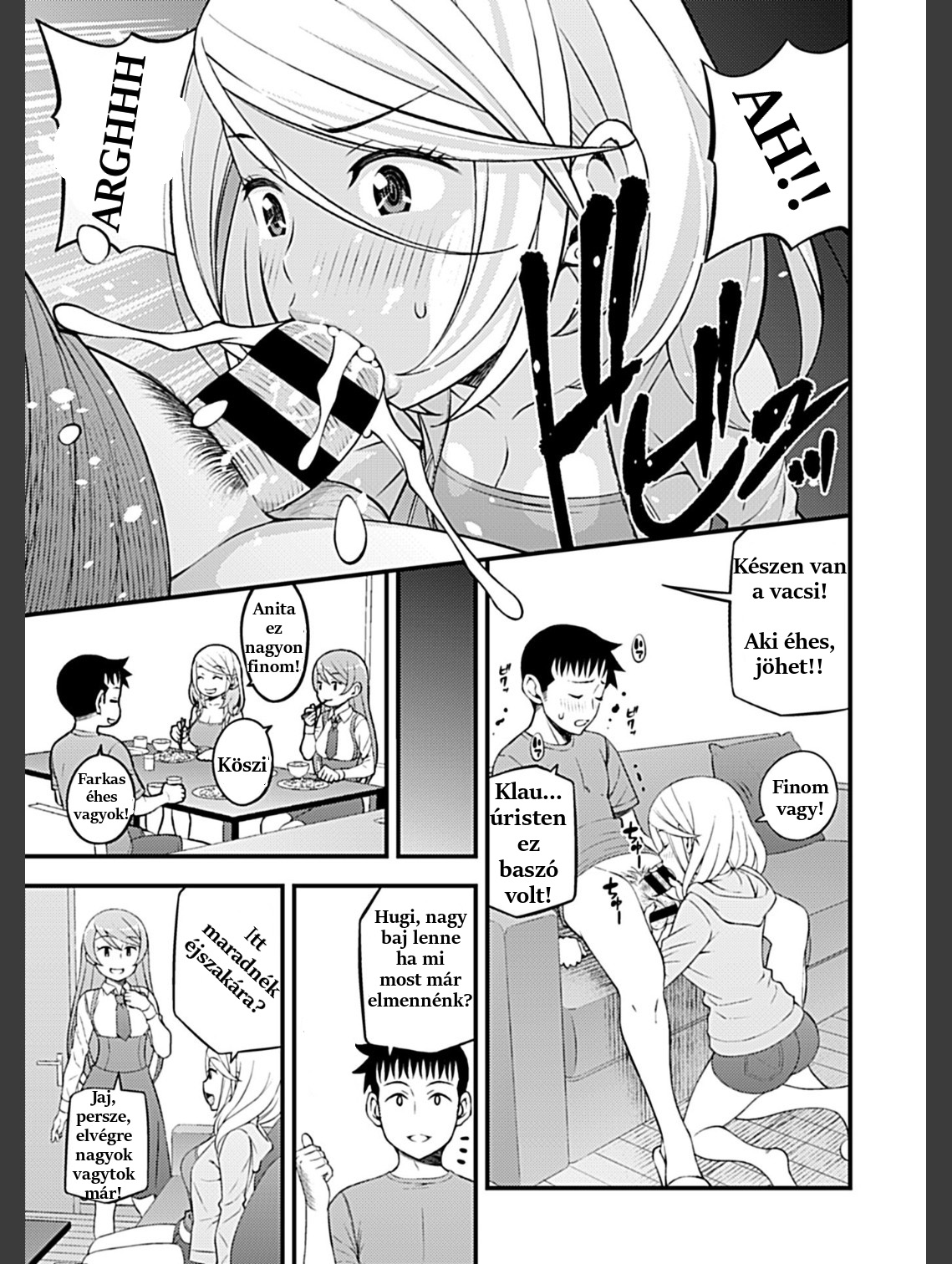 [Moririn-Monson] Kanojo no Gal na Onee-san ni Sasowareta node Shimashita. Ch. 4 | My Girlfriend's Gal-like Onee-san Seduced Me and We had Sex Ch. 4 [Hungarian] [Hunnai Hentai] image number 7