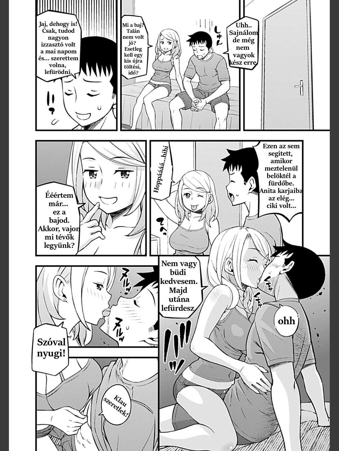 [Moririn-Monson] Kanojo no Gal na Onee-san ni Sasowareta node Shimashita. Ch. 4 | My Girlfriend's Gal-like Onee-san Seduced Me and We had Sex Ch. 4 [Hungarian] [Hunnai Hentai] image number 10