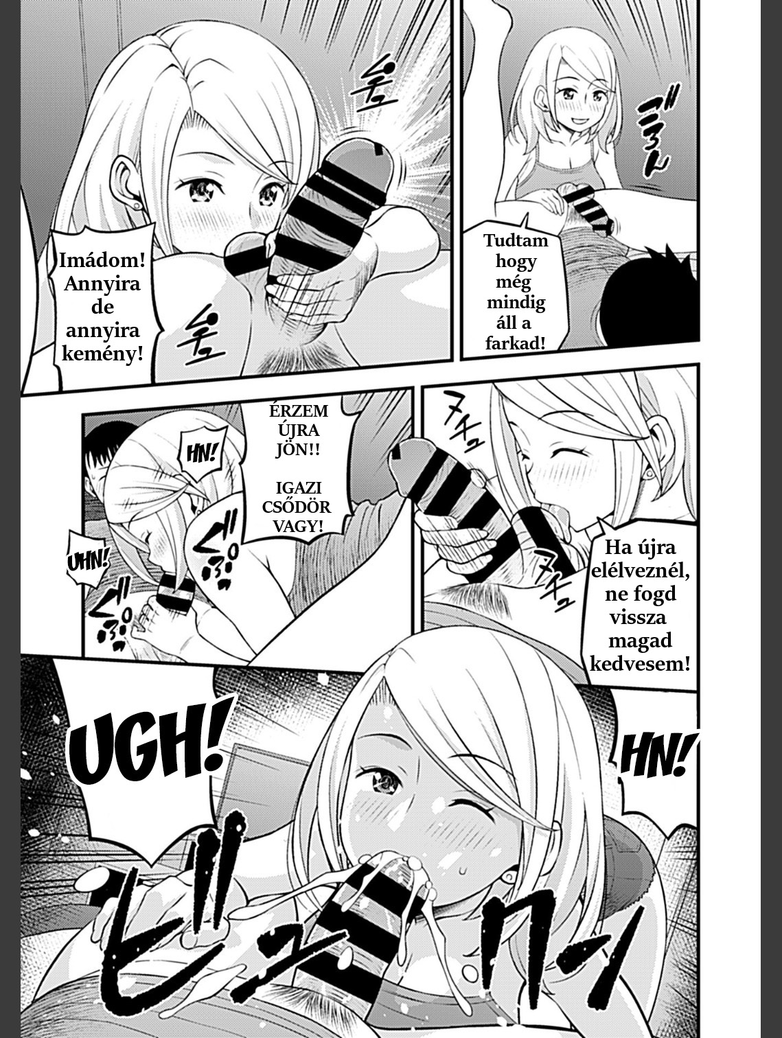 [Moririn-Monson] Kanojo no Gal na Onee-san ni Sasowareta node Shimashita. Ch. 4 | My Girlfriend's Gal-like Onee-san Seduced Me and We had Sex Ch. 4 [Hungarian] [Hunnai Hentai] image number 11