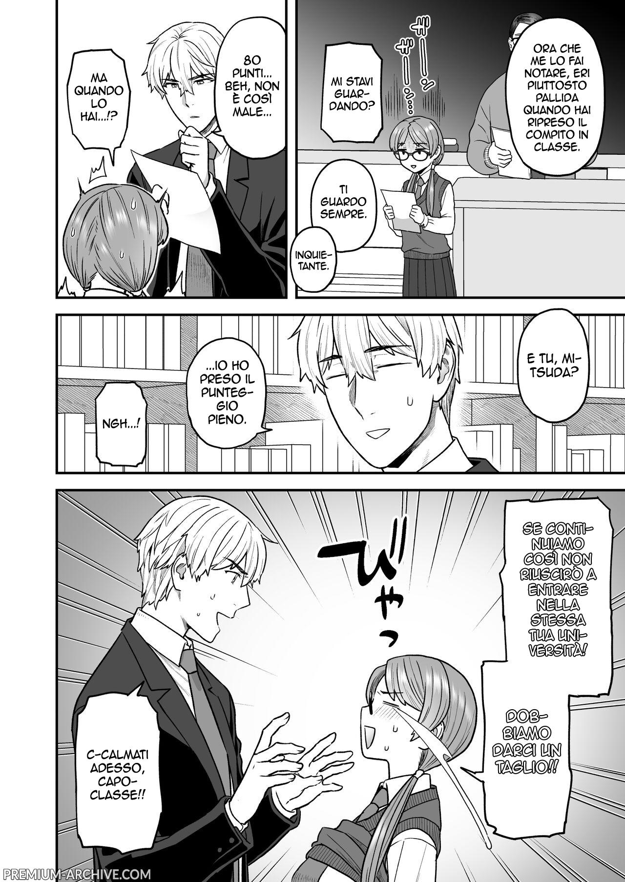 [Sayonara Hornet (Yoshiragi)] Iinchou to Mitsuda-kun no Obenkyoukai | Mitsuda e la capoclasse cercano di studiare [Italian] 画像番号 7