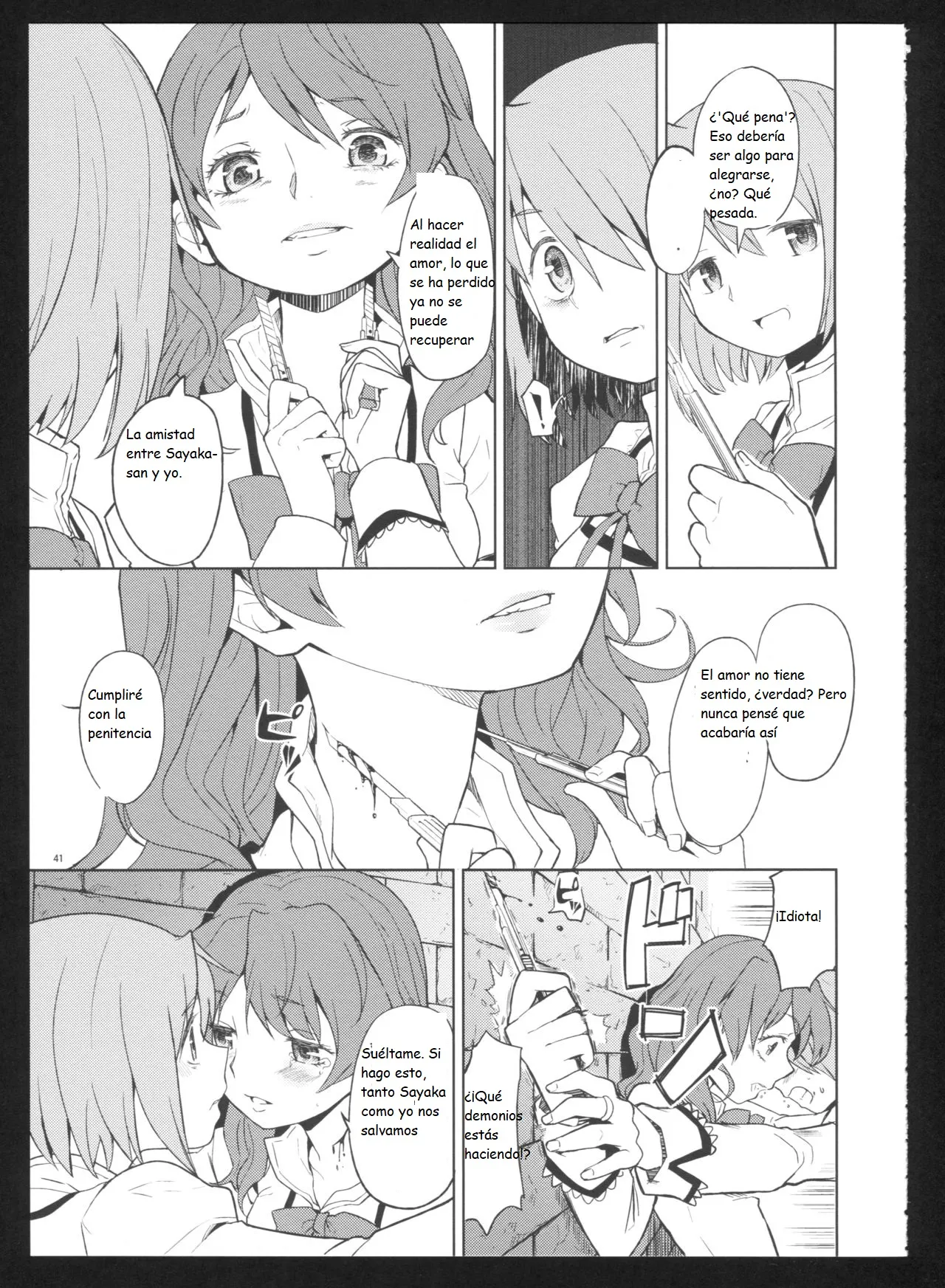 (C86) [Nedaore (Ayane)] Kakoku Shoujo Eroku San (Puella Magi Madoka Magica)(spanish)(Traduccion:CristoferDeLosAndes) Bildnummer 44