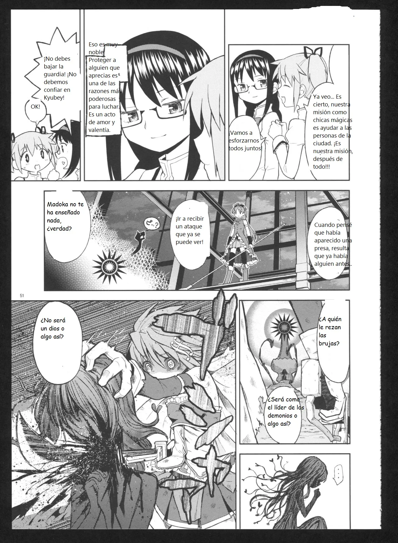 (C86) [Nedaore (Ayane)] Kakoku Shoujo Eroku San (Puella Magi Madoka Magica)(spanish)(Traduccion:CristoferDeLosAndes) Bildnummer 54