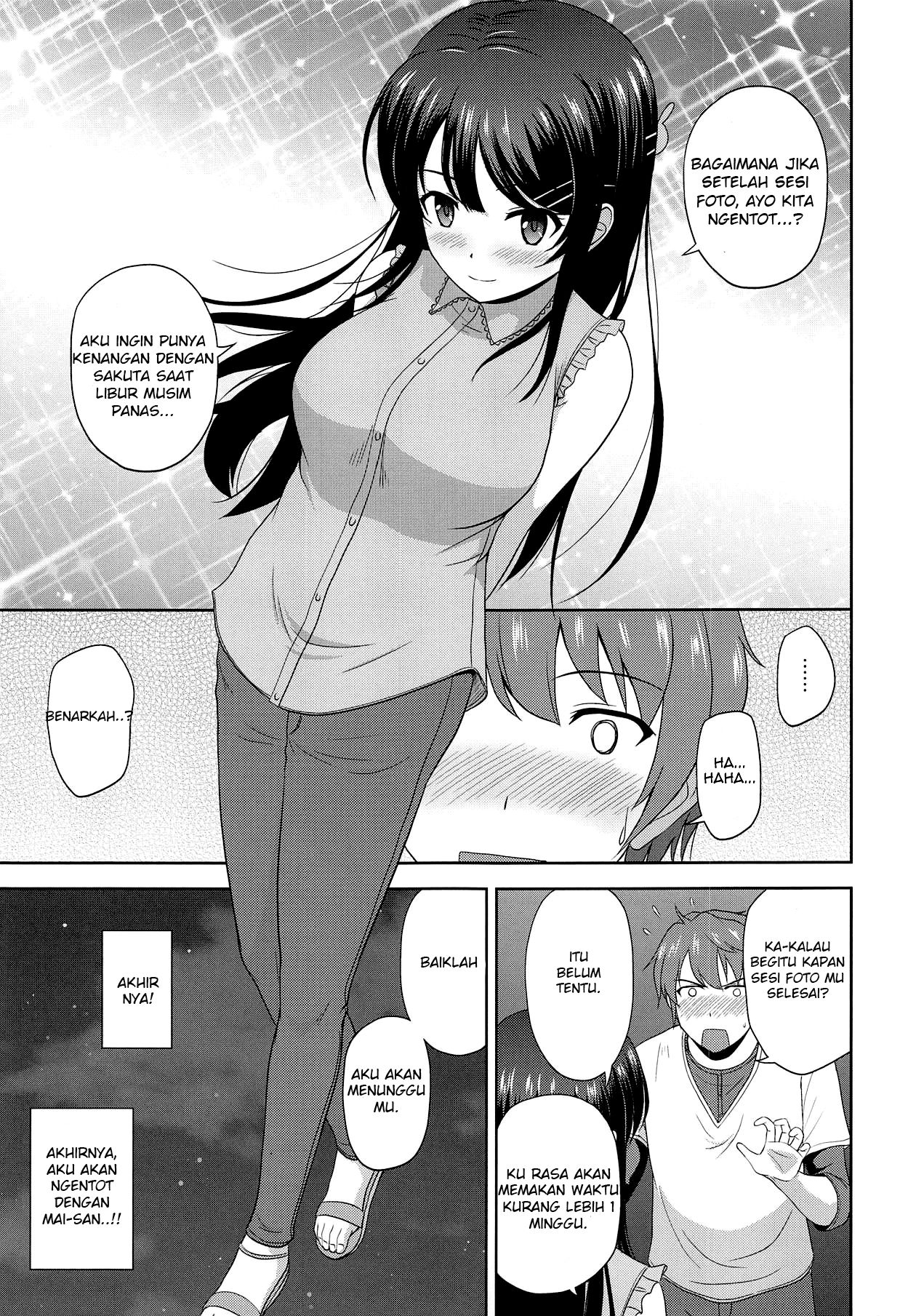 (COMIC1☆15) [G-SCAN CORP. (Satou Chagashi)] Seishun Black Time Killer (Seishun Buta Yarou wa Bunny Girl Senpai no Yume o Minai) [Indonesian] [OrangMiskin] 이미지 번호 4