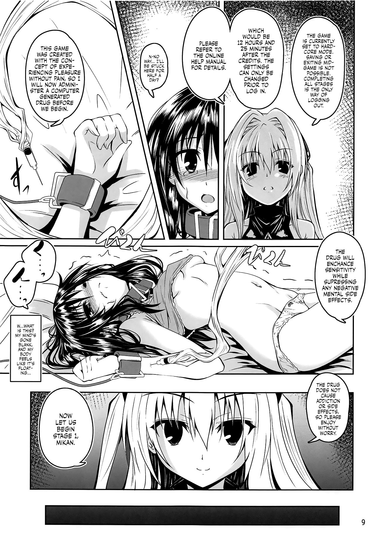 (C97) [Yoru no Benkyoukai (Fumihiro)] Kousoku Sareta Mikan ga Choukyou Game Clear o Ganbaru Hanashi | That time Mikan tried her best to clear a torture game she was kidnapped into playing (To LOVE-Ru) [English] [Kitsunebi] 画像番号 8