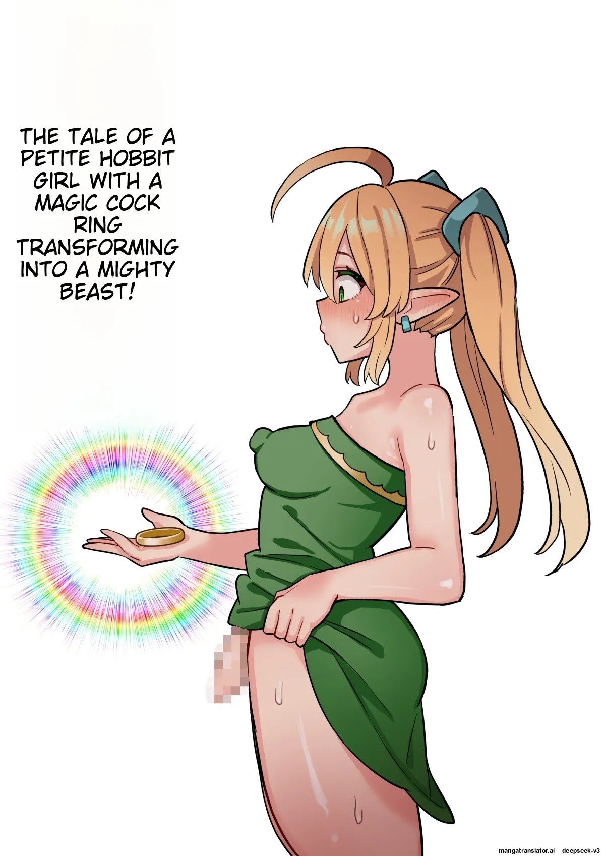 [Hotaru] [English] [Machine TL] Tanshou Houkei Futanari Hobbit Shoujo ga Mahou no Yubiwa de Kyokon Seiyoku Monster ni naru Hanashi 1-3 이미지 번호 1