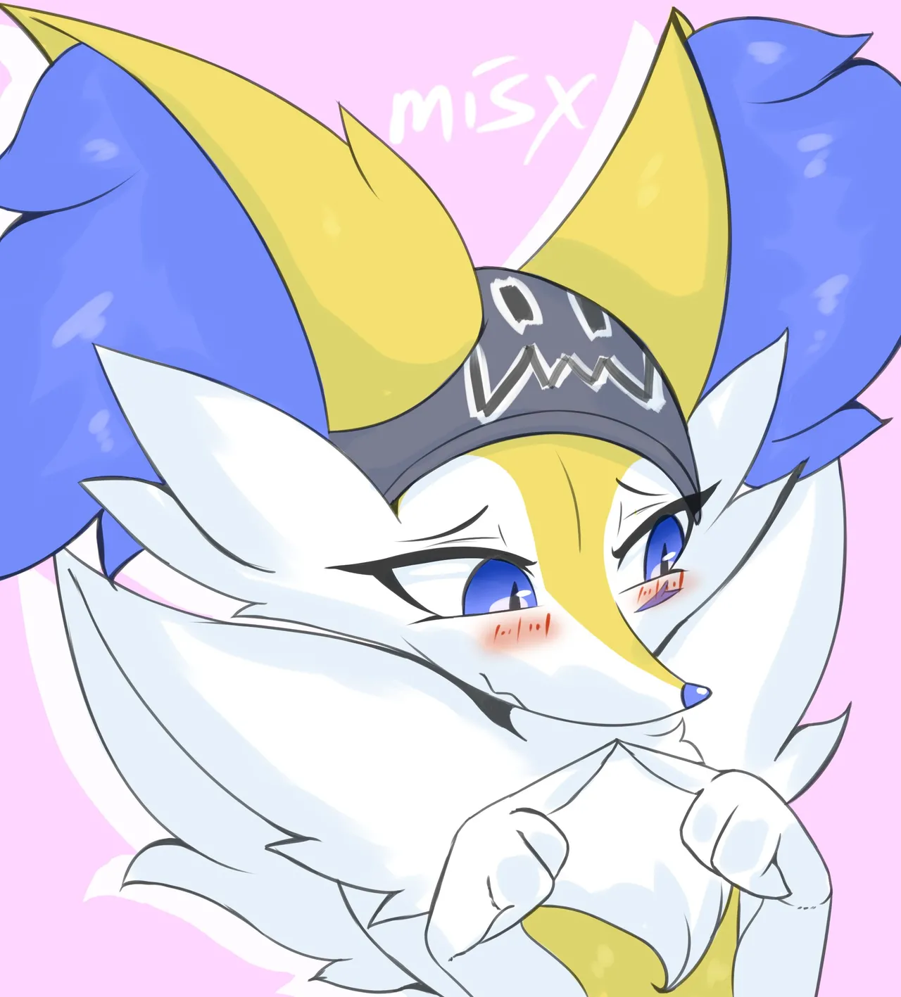 Misx blue fox Braixen image number 15