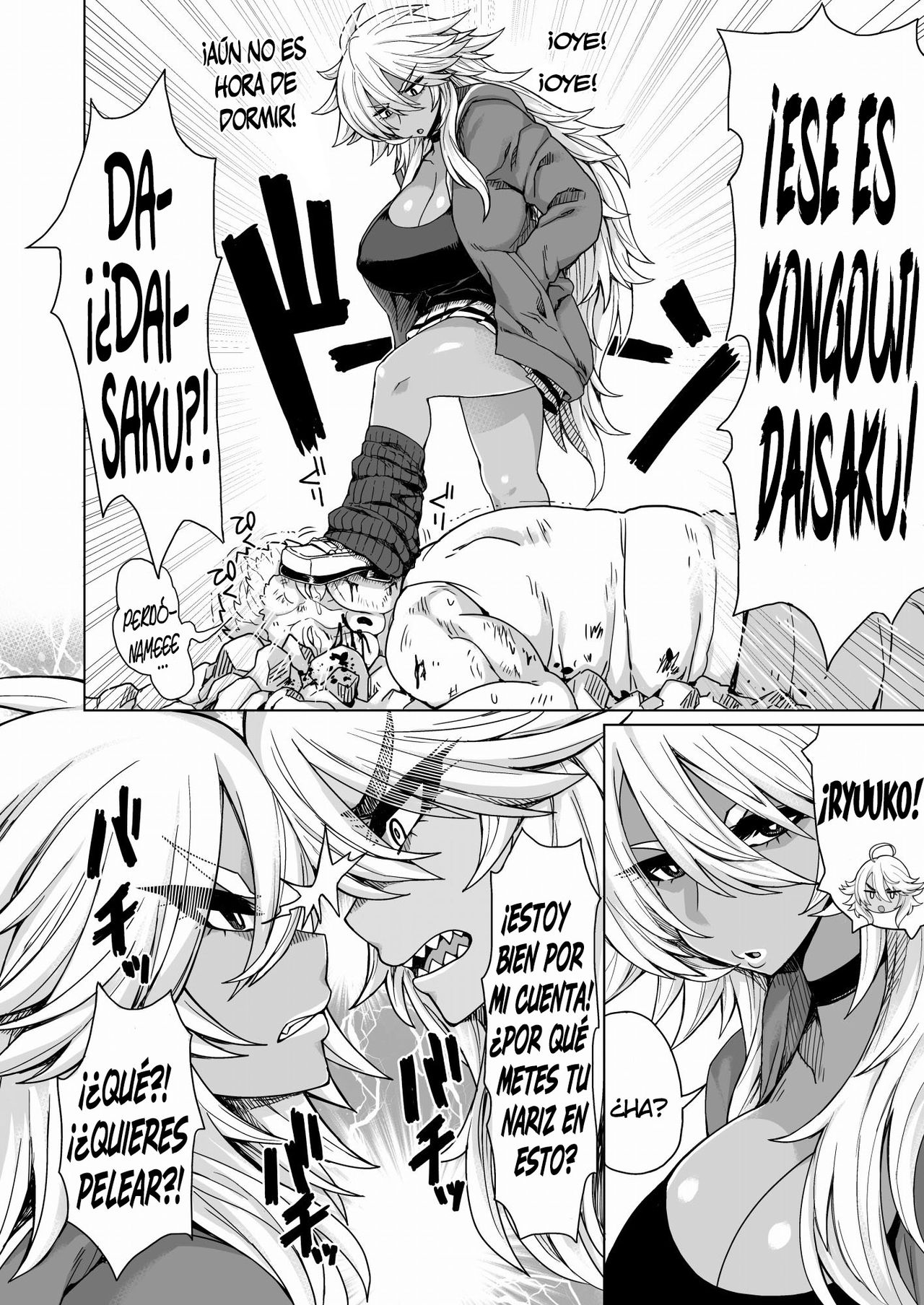 [Dragonstorm (Otogi Tetsurou)] Futari no Kuro Gal Yankee | Dos kurogals delincuentes [Spanish] [NTINFS] [Digital] изображение № 3