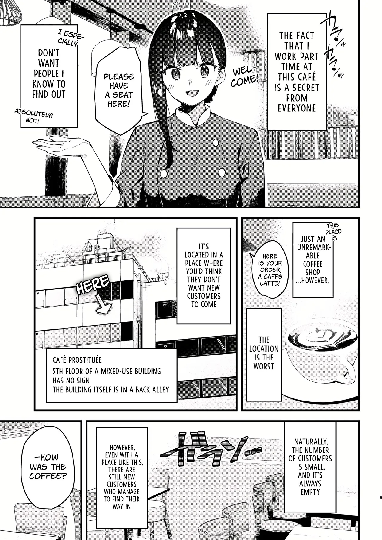 [08BASE (Tohyama eight)] My favorite girl's part-time job offers "H services" to regular customers 4 [English] [Digital] [Platinum Crown] image number 9