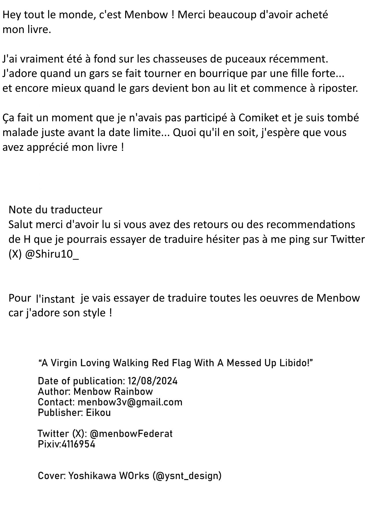 [Menbou Renpou (Menbou)] Douteizuki no Jirai Onna ni Seiyoku o Guchagucha ni Sareru Hanashi | Un puceau passionné, un redflag ? Et une libido insatiable ! [French] [Shiru10] [Digital] image number 38