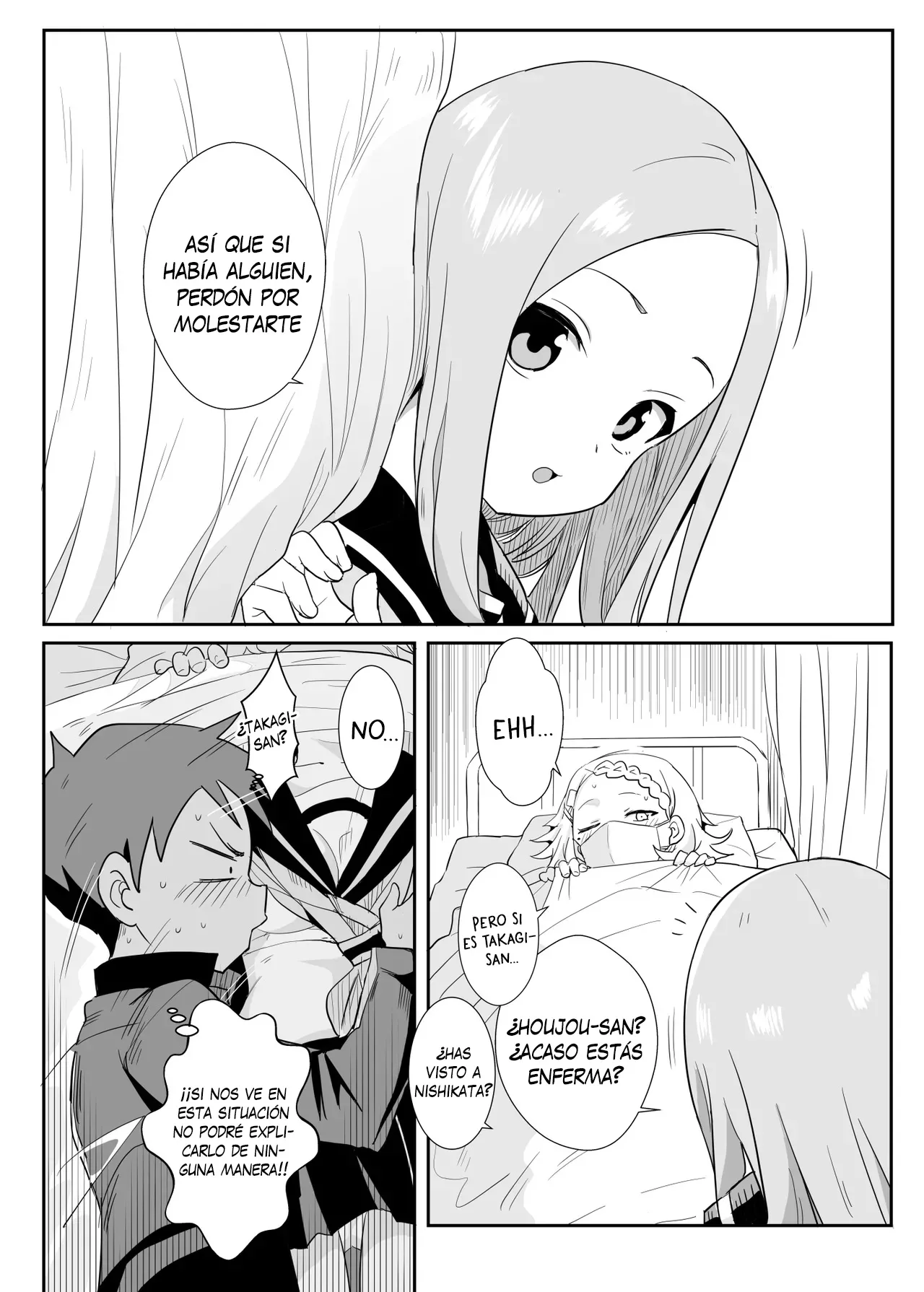 [Nikoushikou (Nekosaki Aoi)] 噓~我把西片同學藏起來了!! | ¡¡Shh!! ¡¡Escondiendo a Nishikata-san!! (Karakai Jouzu no Takagi-san [Español] [Traducciones necesarias] [Digital] изображение № 13