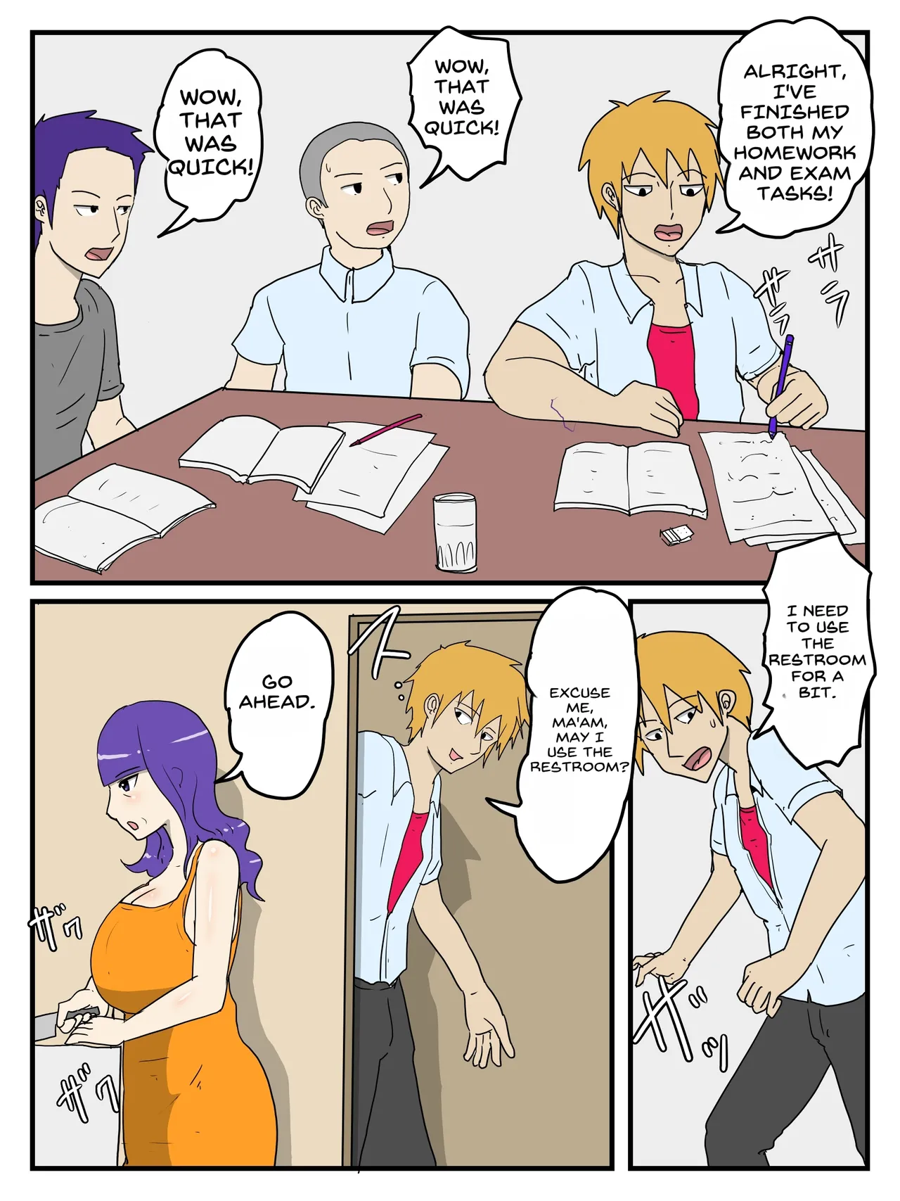 [poteto-chips] Haha no Seishori Fella no Tsuzuki wa Nakadashi Sex made Shitai image number 9