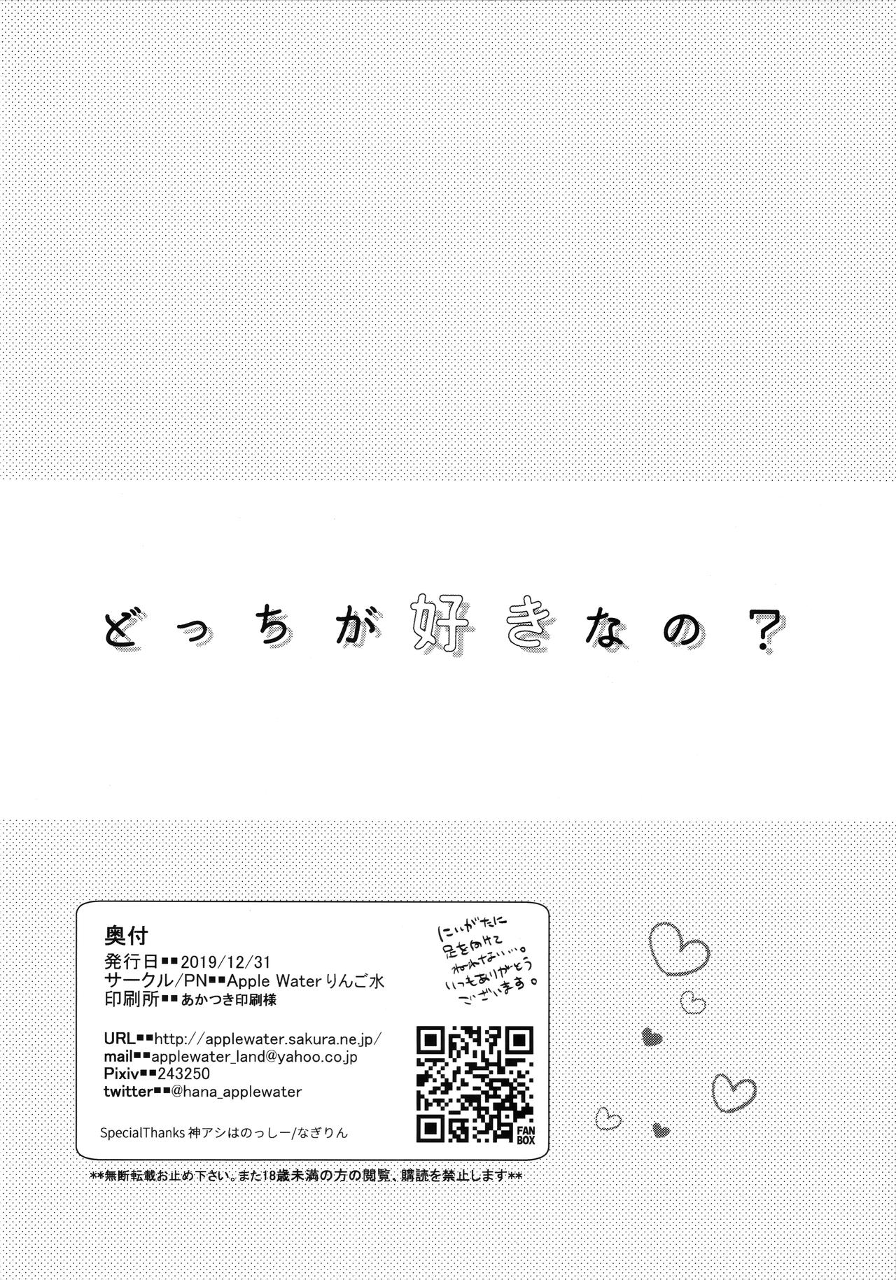 (C97) [Apple Water (Ringo Sui)] Docchi ga Suki nano? (Kantai Collection -KanColle-) Bildnummer 21