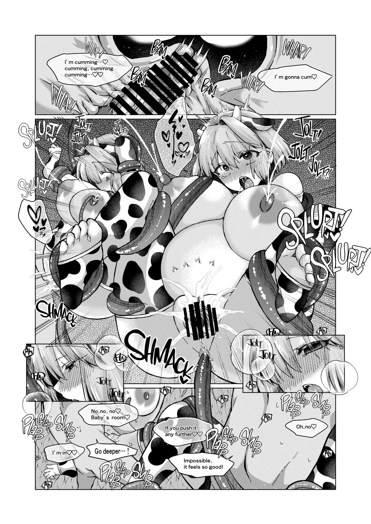 志貴アル×牛柄ビキニ×妊娠×触手 numero di immagine  15