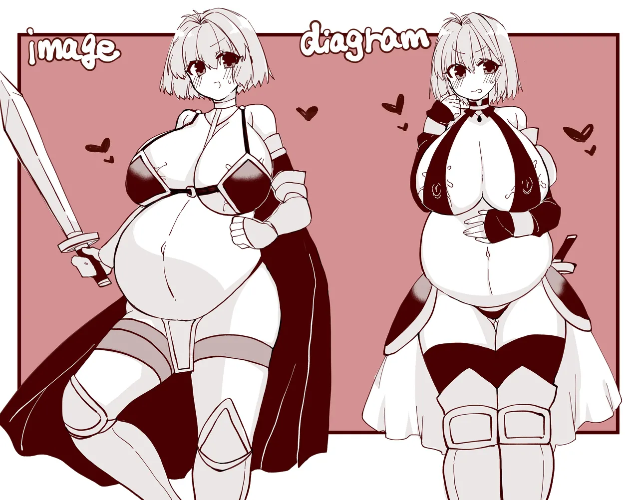 志貴アル✖️ビキニアーマー✖️妊娠✖️触手のお話。 画像番号 24