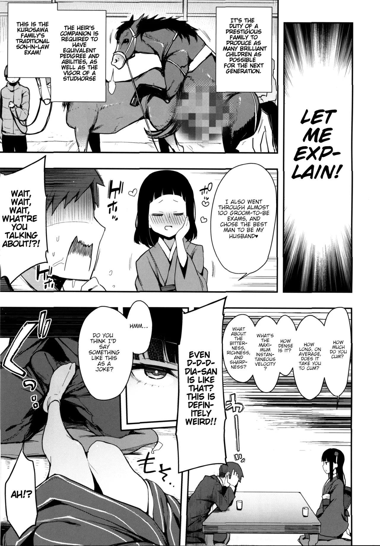 (C97) [Inbou no Teikoku (IN-KA of the Dead)] Seigou!! Kurosawa-ryuu Kozukuri Muko Shiken (Love Live! Sunshine!!) [English] [BoatShirt] image number 5