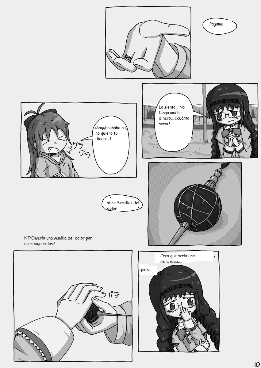 Mahou Shoujo Madoka★Magica - Coffee God and Cigarettes (Doujinshi) パンク / Punk (Traduccion:CristoferDeLosAndes) image number 12