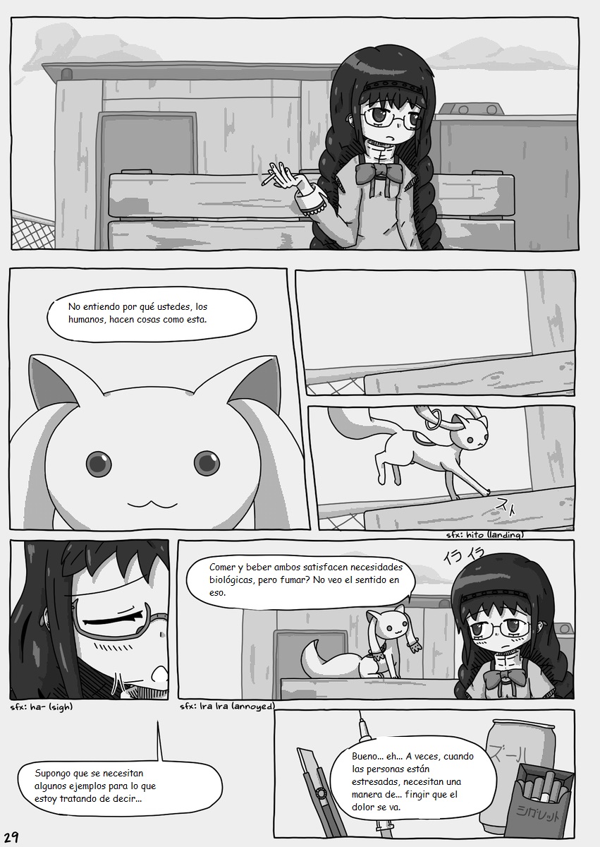Mahou Shoujo Madoka★Magica - Coffee God and Cigarettes (Doujinshi) パンク / Punk (Traduccion:CristoferDeLosAndes) image number 31