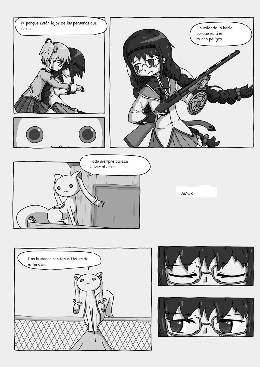 Mahou Shoujo Madoka★Magica - Coffee God and Cigarettes (Doujinshi) パンク / Punk (Traduccion:CristoferDeLosAndes) image number 32