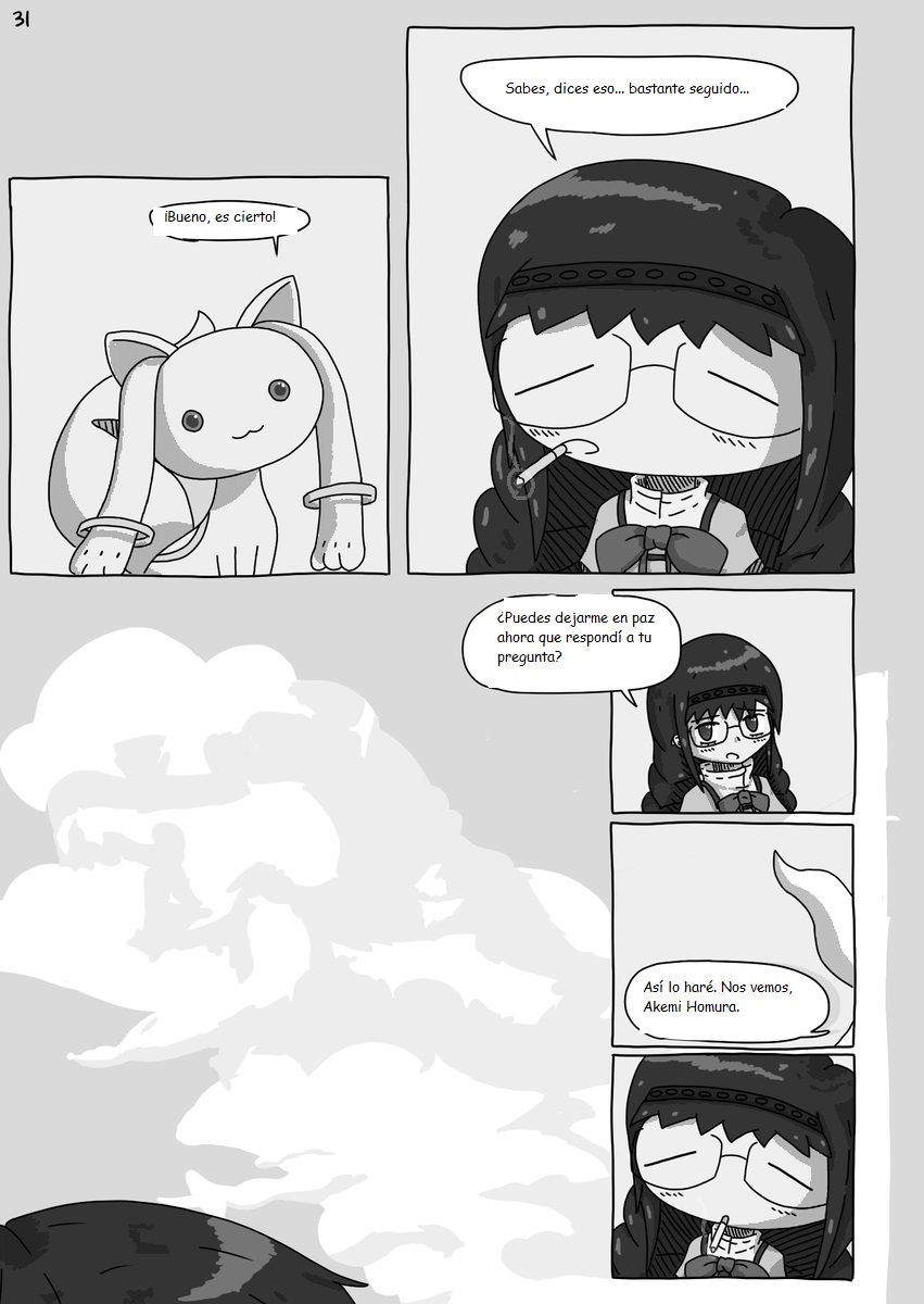 Mahou Shoujo Madoka★Magica - Coffee God and Cigarettes (Doujinshi) パンク / Punk (Traduccion:CristoferDeLosAndes) image number 33