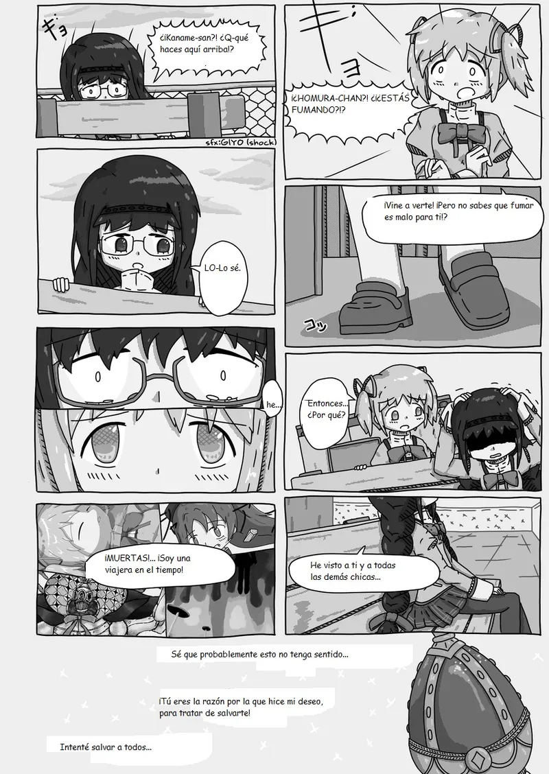 Mahou Shoujo Madoka★Magica - Coffee God and Cigarettes (Doujinshi) パンク / Punk (Traduccion:CristoferDeLosAndes) image number 38