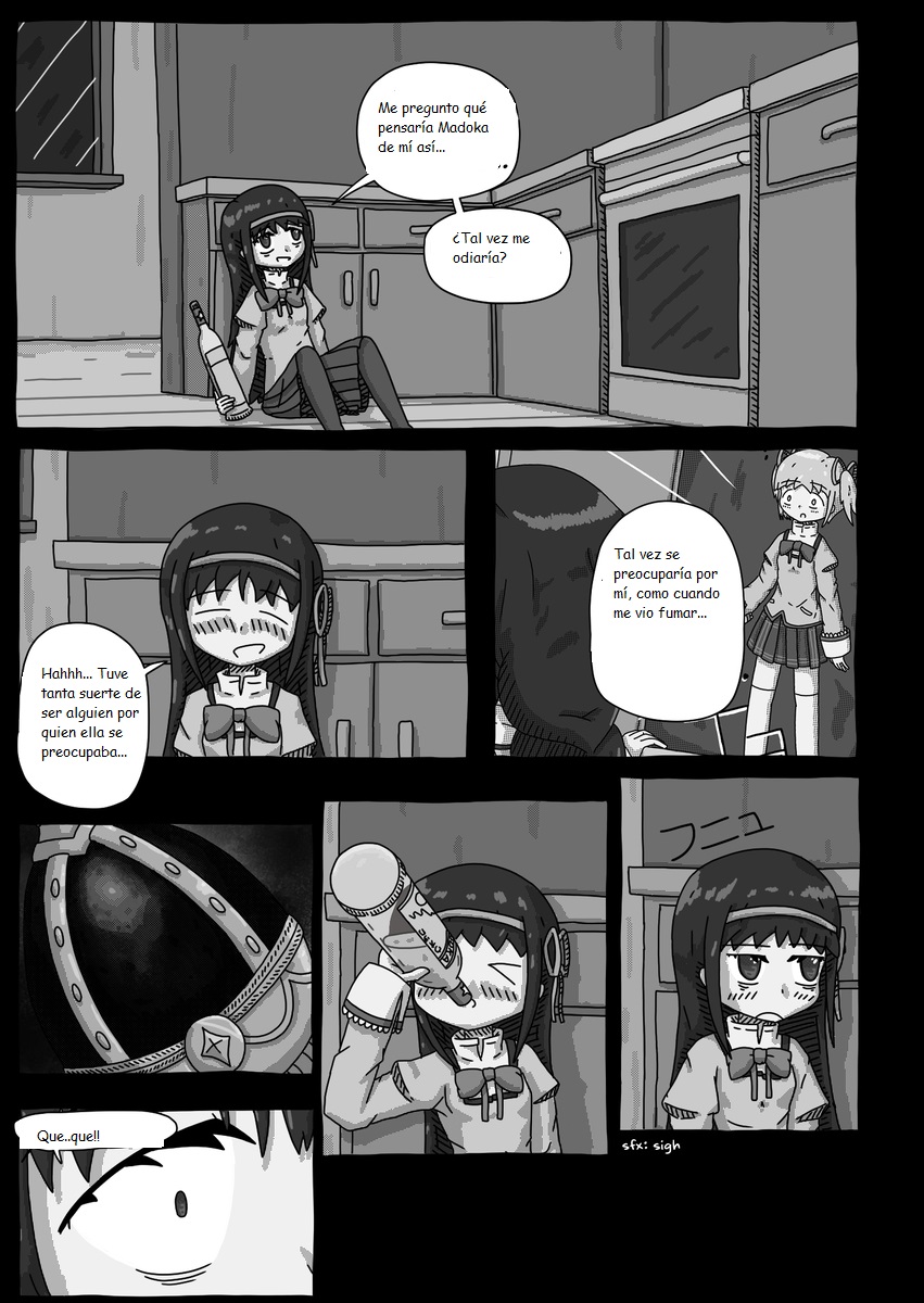 Mahou Shoujo Madoka★Magica - Coffee God and Cigarettes (Doujinshi) パンク / Punk (Traduccion:CristoferDeLosAndes) image number 73