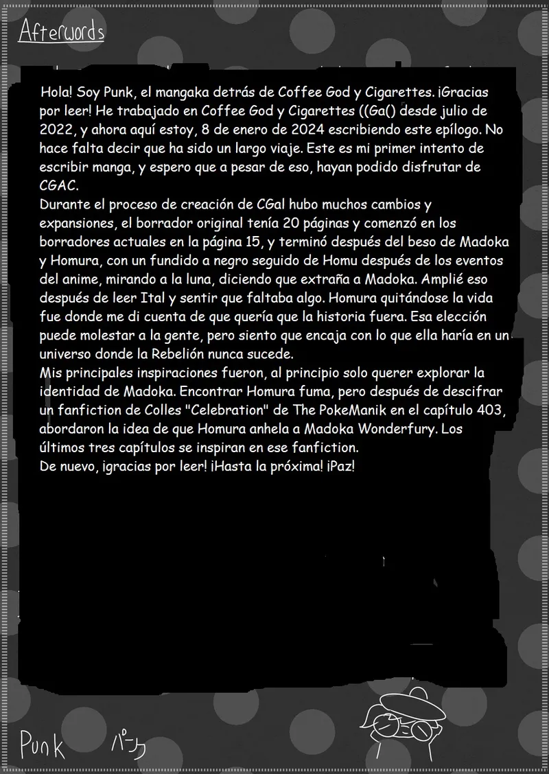 Mahou Shoujo Madoka★Magica - Coffee God and Cigarettes (Doujinshi) パンク / Punk (Traduccion:CristoferDeLosAndes) image number 111