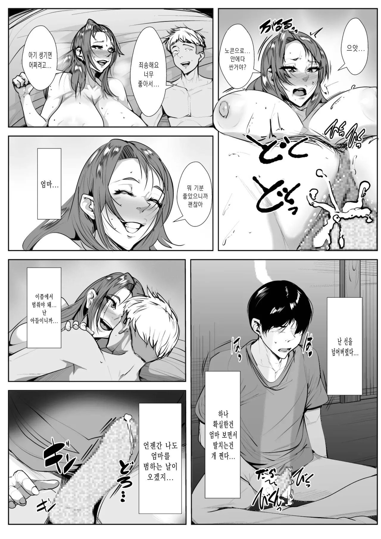 [AKYS Honpo] Hahaoya ga Tomodachi to Kossori Tsukiai Hajimete Kara Kizuita Ore no Kanjou | 엄마가 친구하고 몰래 섹스하고 난 후 알게된 내 감정 [Korean] image number 31