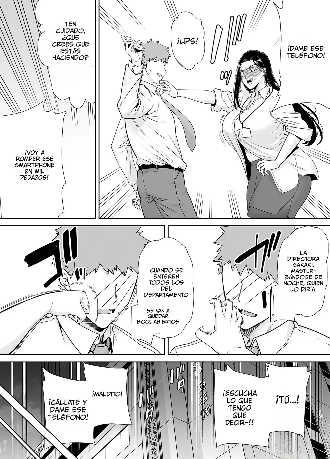 ¡La jefa abusiva y el empleado sumiso! (Sin censura) numero di immagine  12