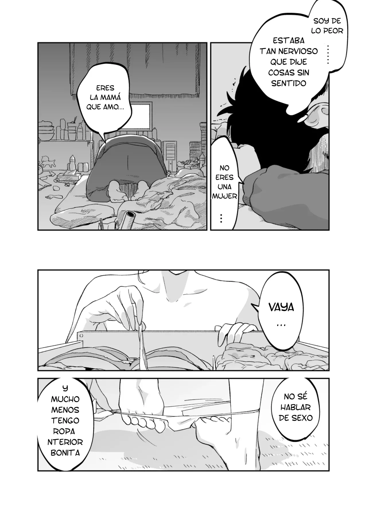 [Karashina En] 43-sai, Osanahaha | 43 Años, Madre joven [Spanish] [PlipPlop] image number 20