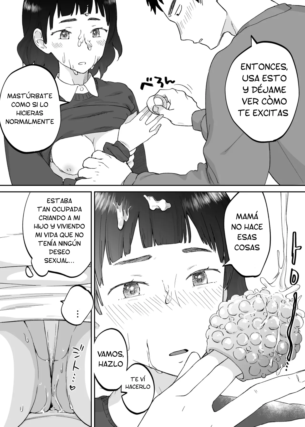 [Karashina En] 43-sai, Osanahaha | 43 Años, Madre joven [Spanish] [PlipPlop] image number 41