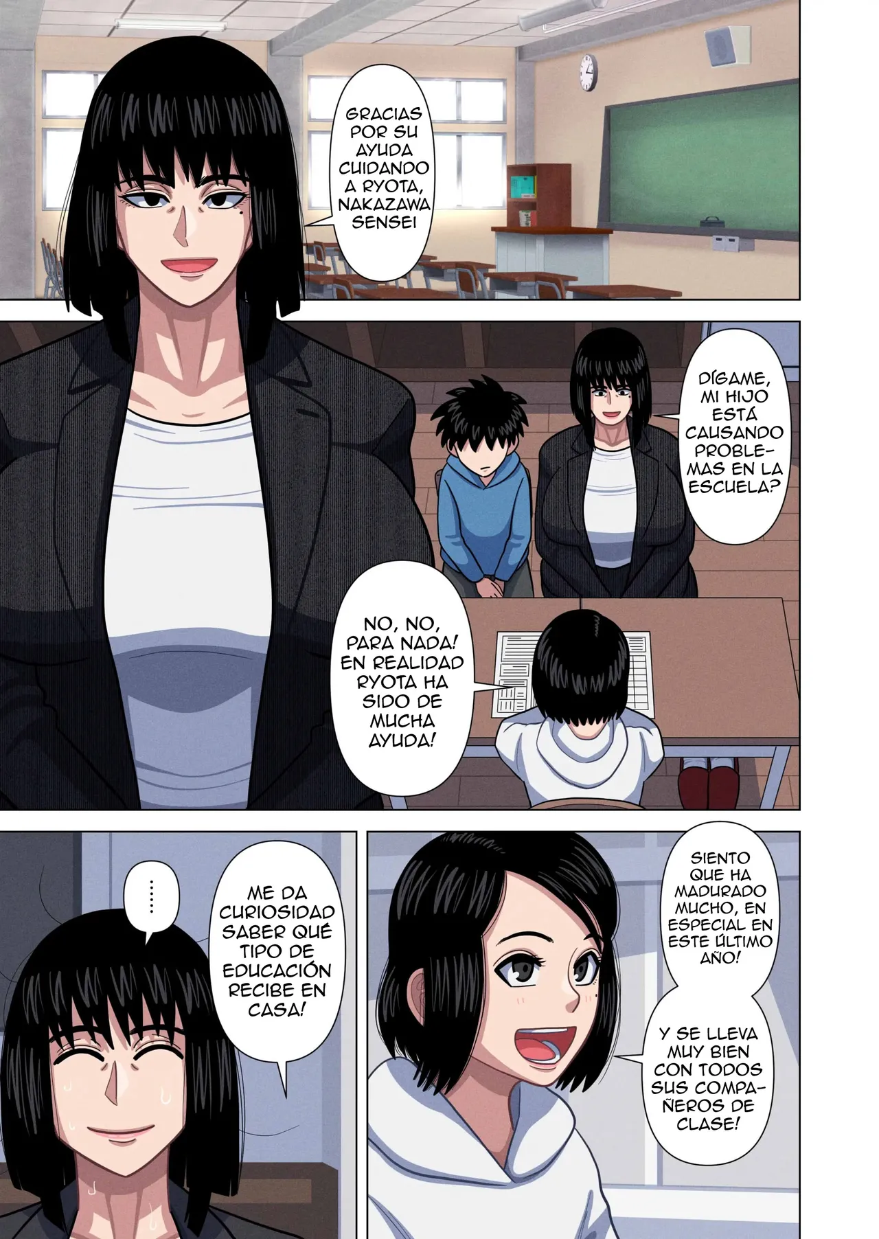 [Gin Eiji] Hahaoya to Tannin no Sensei ga Sex shite Shimaimashita [Spanish] image number 3