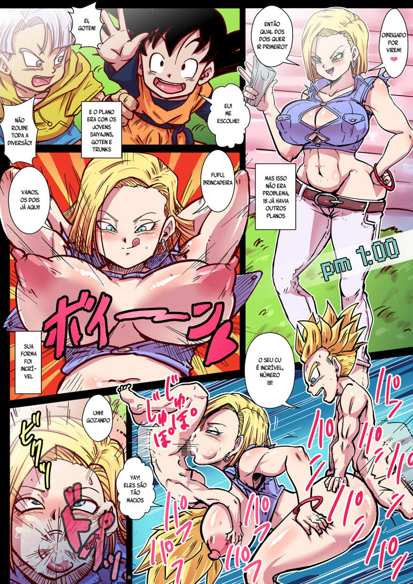 [Yuzuponz (Rikka Kai)] Chou Gekiroku! Shasei no Shunkan! Jinzou Ningen 24-ji! (Dragon Ball Z) [Portuguese-BR] [Digital] numero di immagine  8