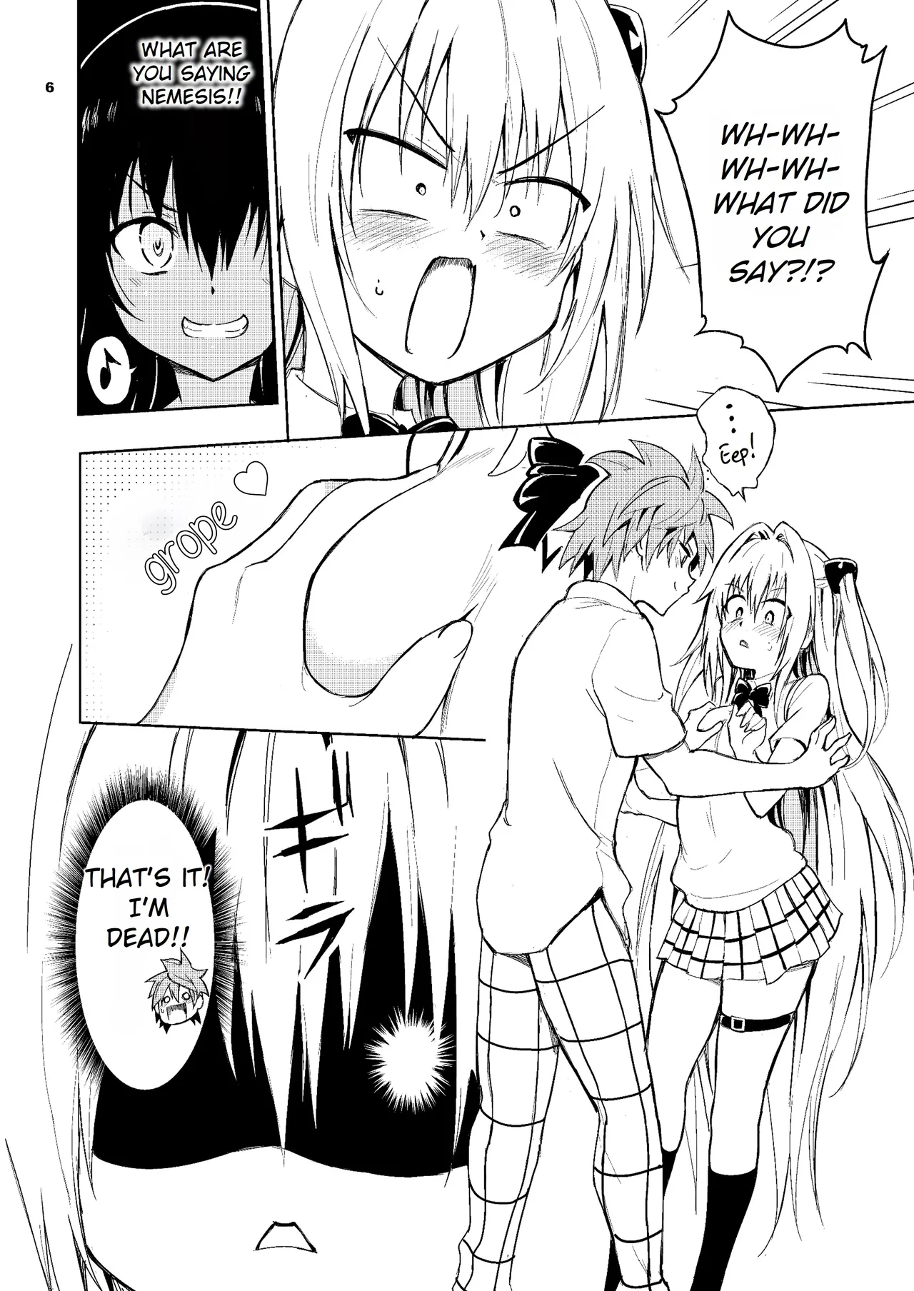 [Kyockchokyock (Kyockcho)] Ecchii no wa Kirai desu ka? | Do You Hate Ecchi? (To LOVE-Ru) [English] [Rei Scans] [Digital] numero di immagine  6