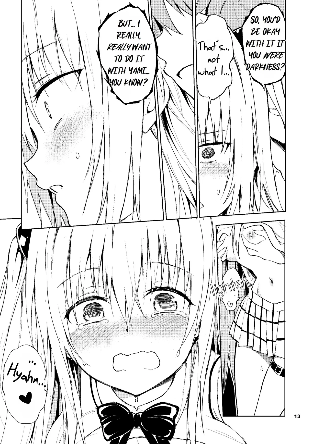 [Kyockchokyock (Kyockcho)] Ecchii no wa Kirai desu ka? | Do You Hate Ecchi? (To LOVE-Ru) [English] [Rei Scans] [Digital] numero di immagine  13