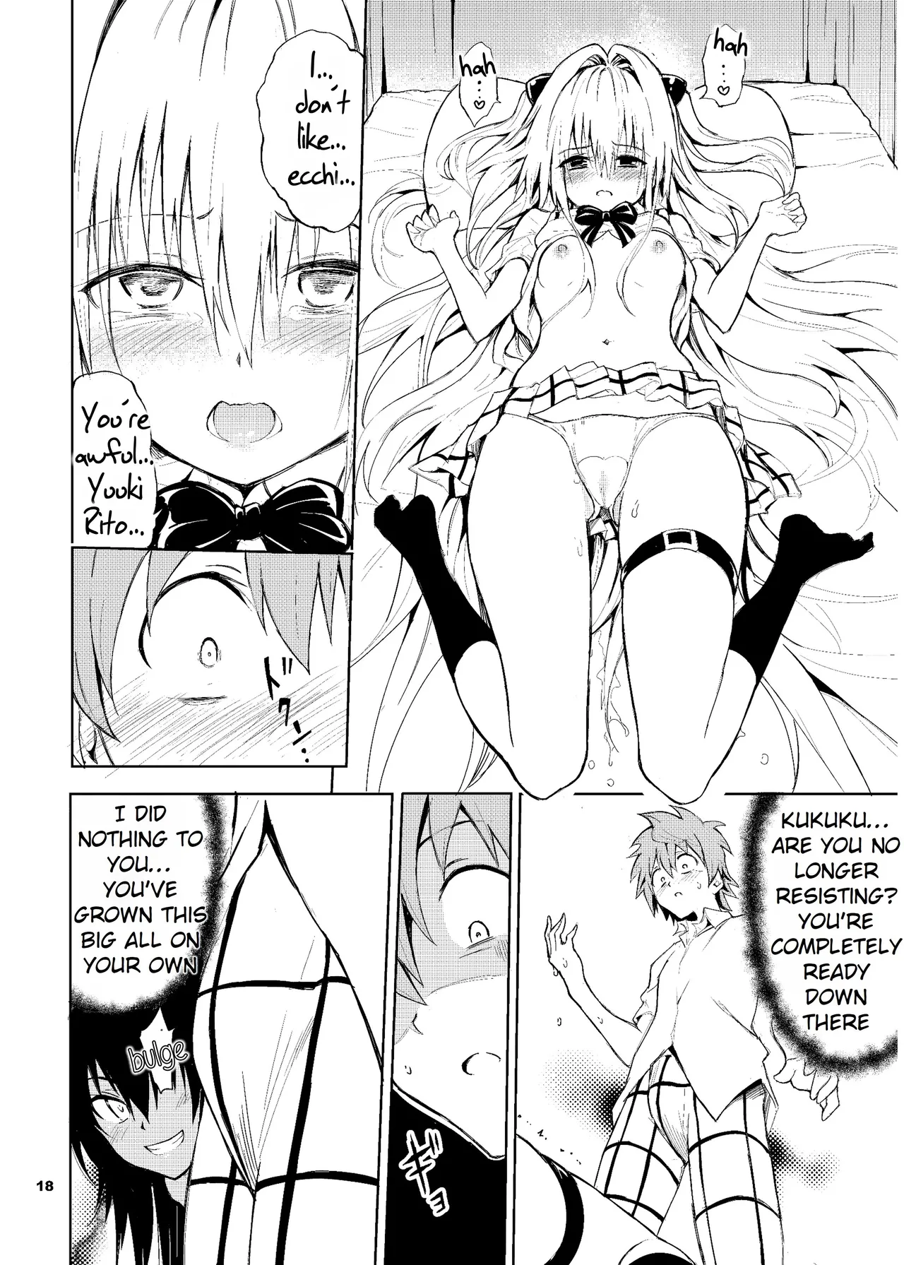 [Kyockchokyock (Kyockcho)] Ecchii no wa Kirai desu ka? | Do You Hate Ecchi? (To LOVE-Ru) [English] [Rei Scans] [Digital] numero di immagine  18