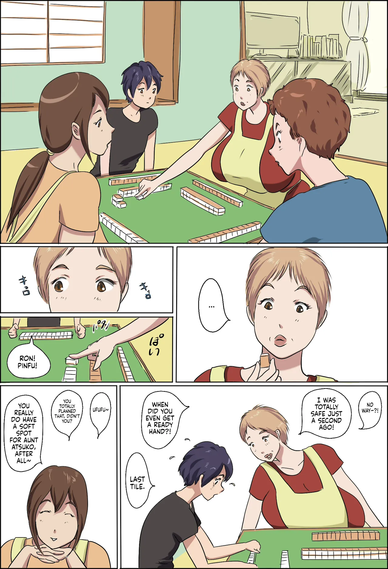 [Zenmai Kourogi] Kazoku Taikou Mahjan Taikai | Mahjong Showdown [English] [Sonarin迫] image number 4