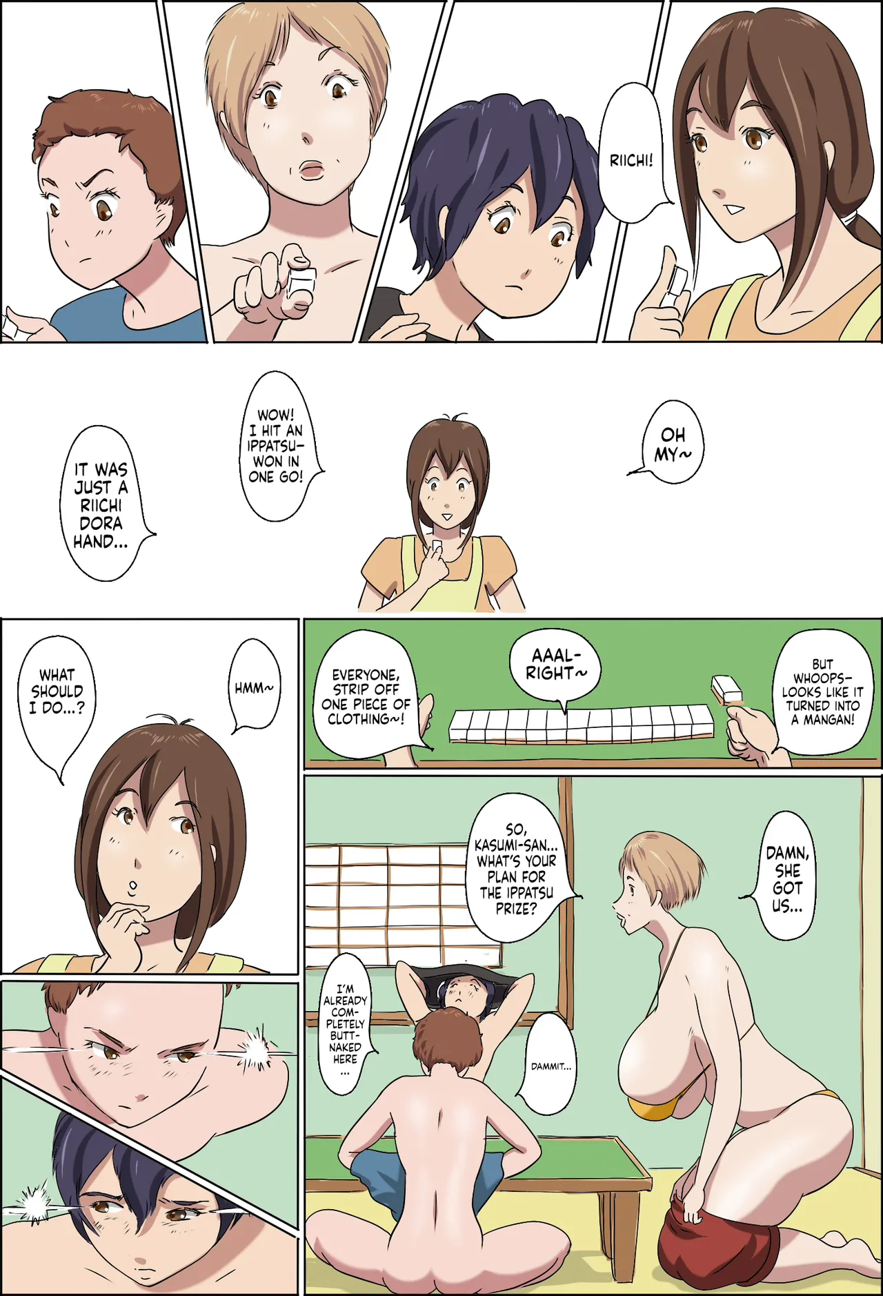 [Zenmai Kourogi] Kazoku Taikou Mahjan Taikai | Mahjong Showdown [English] [Sonarin迫] image number 8