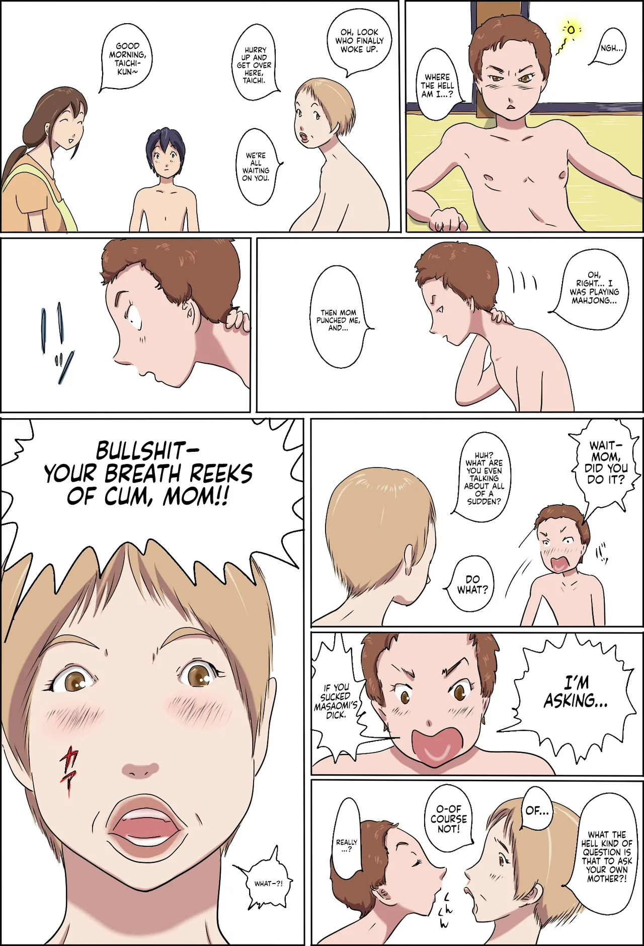 [Zenmai Kourogi] Kazoku Taikou Mahjan Taikai | Mahjong Showdown [English] [Sonarin迫] image number 18