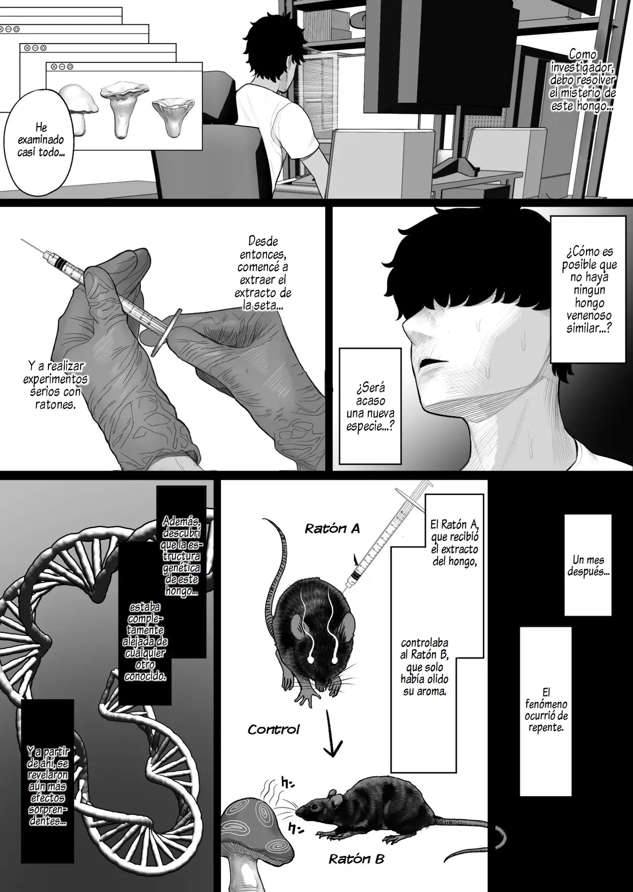 [Kurukuru] Sousa-kei Kinoko de Bakunyuu Yankee Get | Con Un Hongo De Control Consegui A Una Delincuente De Pechos Enormes [Spanish] [Al Chile no Sé Scan] изображение № 8