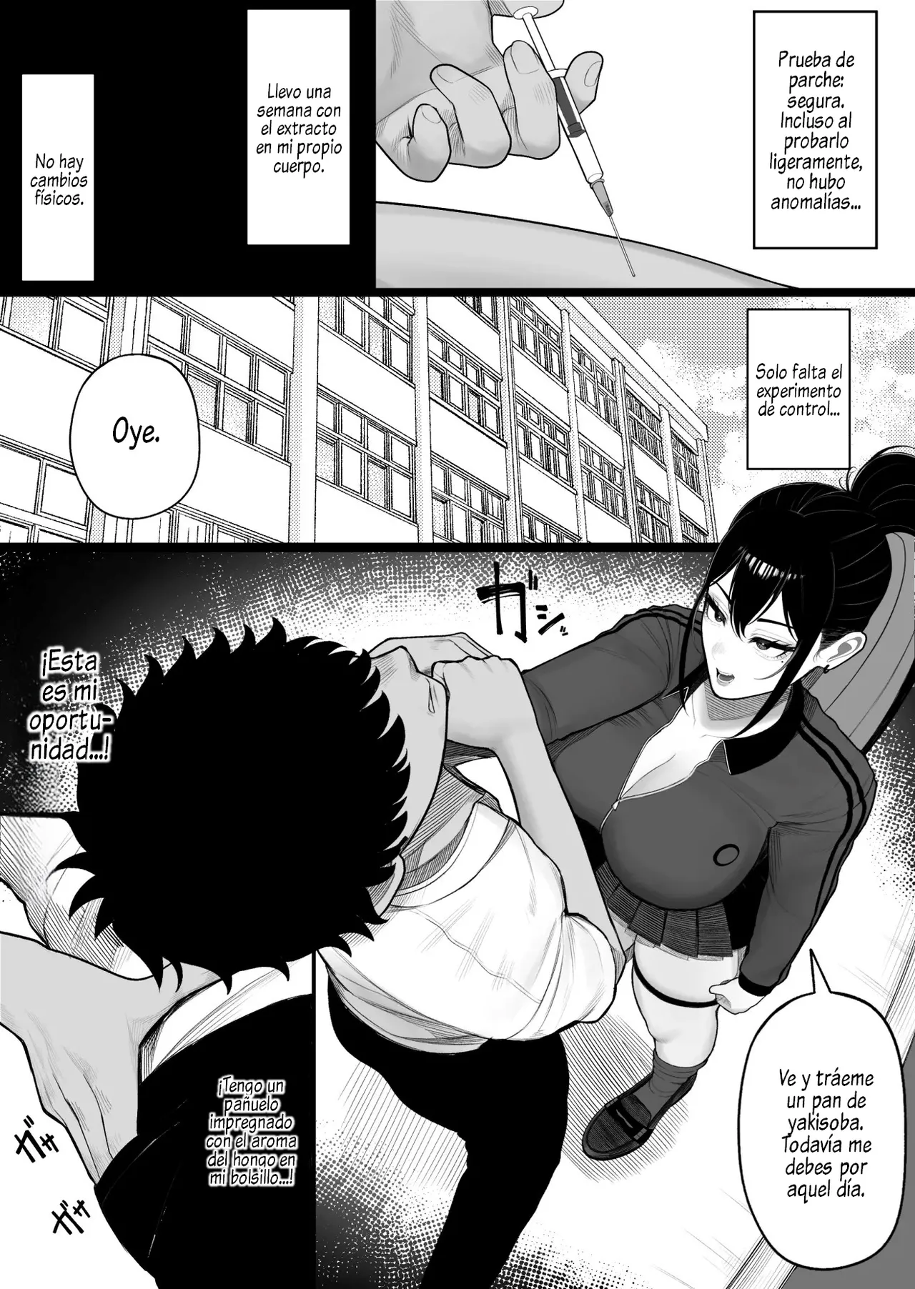 [Kurukuru] Sousa-kei Kinoko de Bakunyuu Yankee Get | Con Un Hongo De Control Consegui A Una Delincuente De Pechos Enormes [Spanish] [Al Chile no Sé Scan] изображение № 9