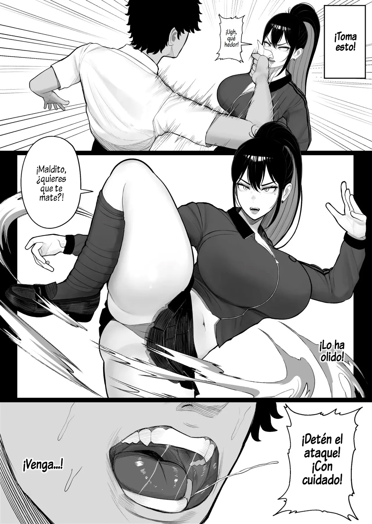 [Kurukuru] Sousa-kei Kinoko de Bakunyuu Yankee Get | Con Un Hongo De Control Consegui A Una Delincuente De Pechos Enormes [Spanish] [Al Chile no Sé Scan] изображение № 10