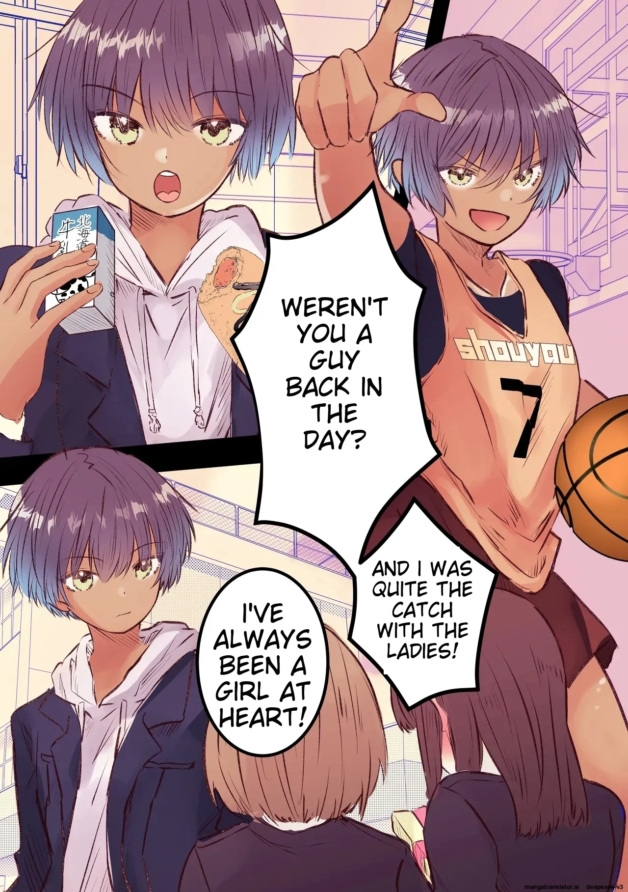 (AI Translation)[Marinemate] Boyish de Kyonyuu na Kanojo ga Mukashi no Otoko Tomodachi to Nomikai ni Itta Kiri 画像番号 4